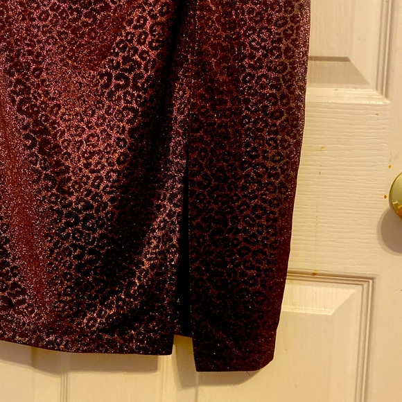 Stunning Vince Camuto Bronzed Animal Print Dress Size 14! - Picture 9 of 9